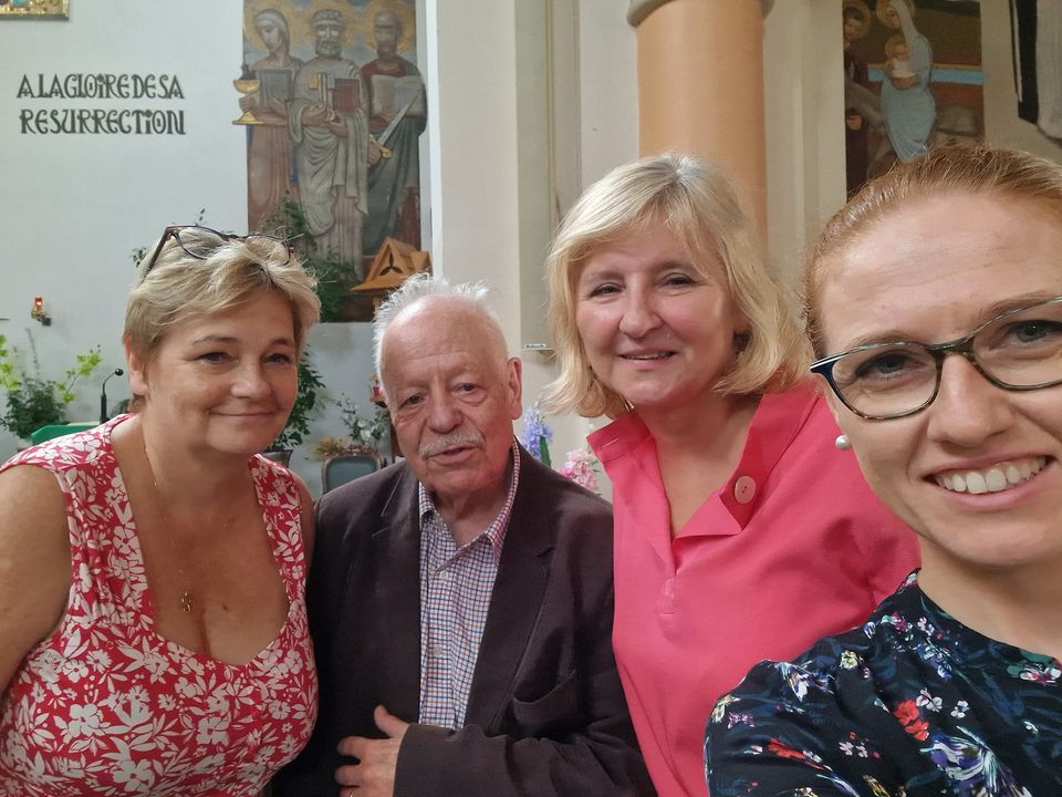 Pani poetka Maja De Lacoste i Pan tłumacz Erik Veaux w naszej szkole