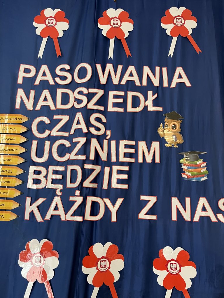 Pasowanie na ucznia klasy pierwszej