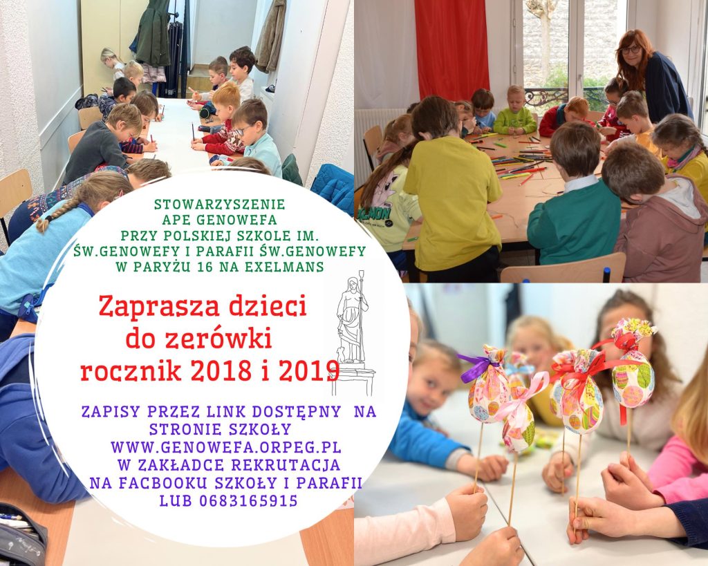 Zapisy do „zerowki” APE Genowefa