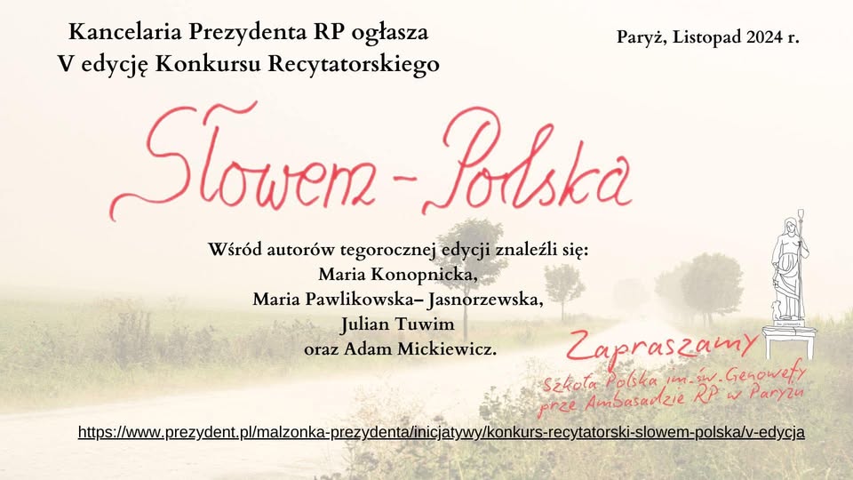 V edycja Konkursu Recytatorskiego „Słowem–Polska”