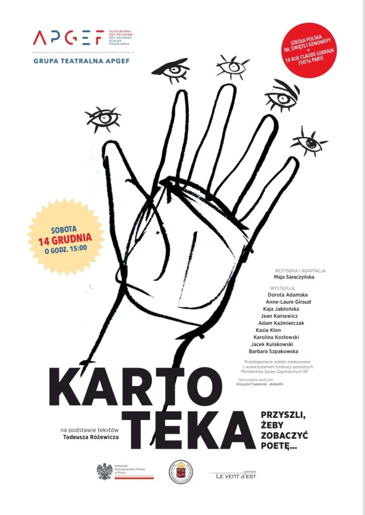 „Kartoteka” Różewicza oraz warsztaty teatralne z Mają Saraczyńską i grupą teatralną Komedianci w naszej szkole