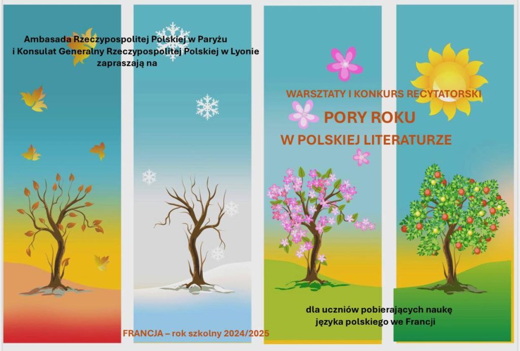 „Pory roku w polskiej literaturze” KONKURS RECYTATORSKI