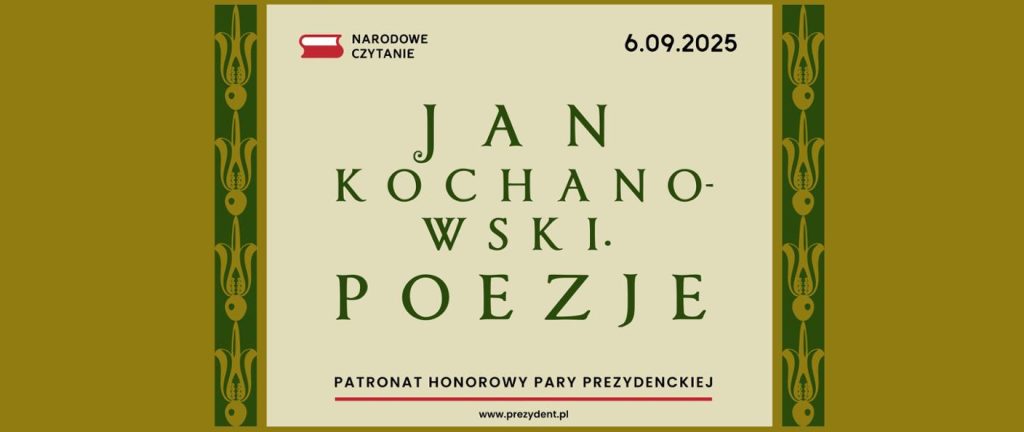 Narodowe czytanie poezji Jana Kochanowskiego w naszej szkole