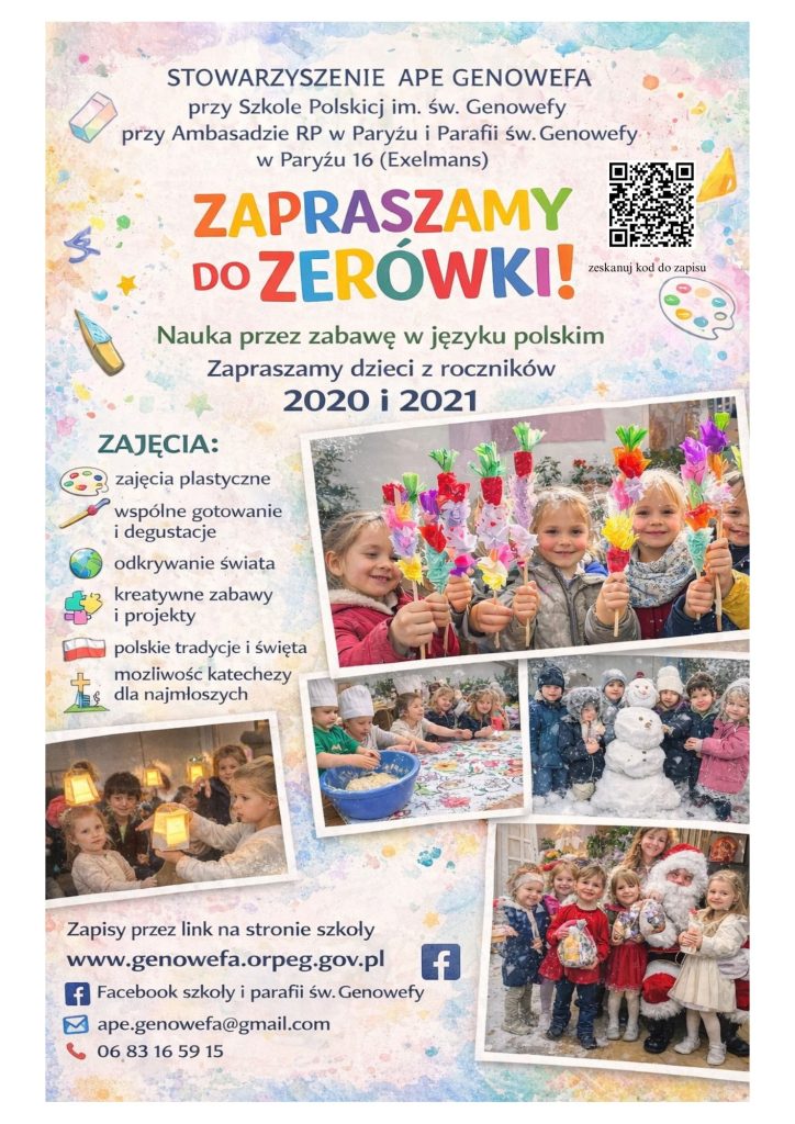 ZAPISY DO ZERÓWKI APE GENOWEFA OTWARTE