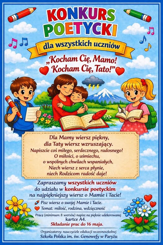 Konkurs poetycki dla naszych uczniów