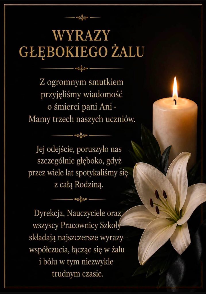 Wyrazy głębokiego żalu