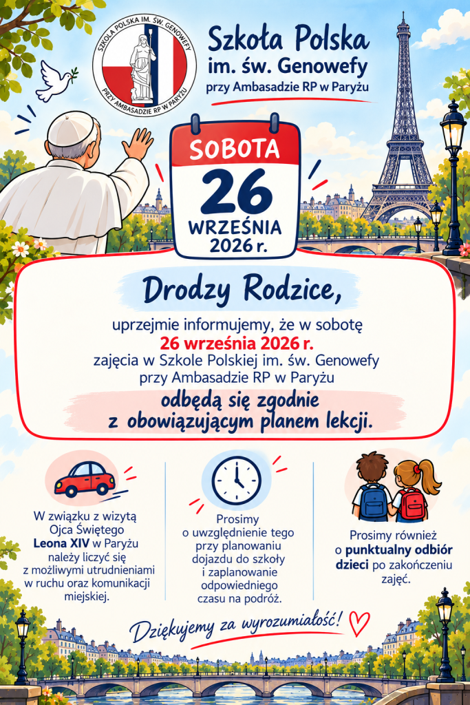 Komunikat dla rodziców